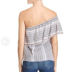 NWT Bailey 44 Striped One Shoulder Top Sz M